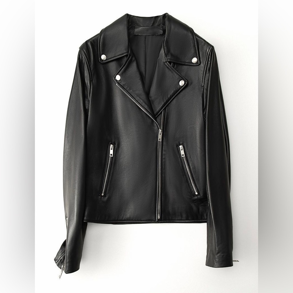 Last 2❗️100% Genuine Leather Jacket🖤- Black Genuine Leather Jacket